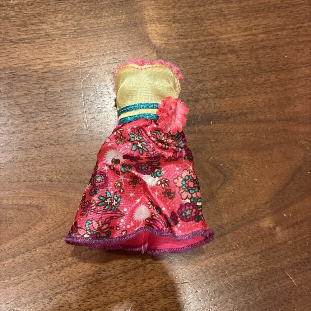 Barbie Doll Fashionistas ~ SWEETIE Floral Sass Strapless Party Dress ~ EUC